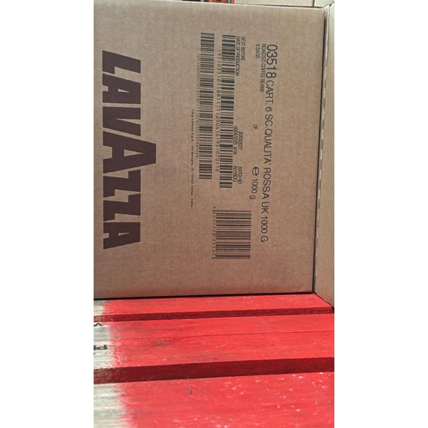 Lavazza Qualità Rossa Coffee Beans 1kg –Medium Roast | Whole Beans | Intensity 5