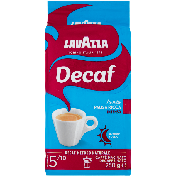 Lavazza DEK Intenso 4 x 250g , decaffeinated GROUND COFFEE