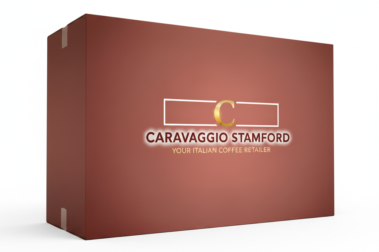 Caravaggio Stamford Carton Box Close-up