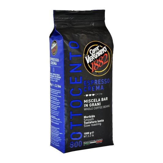 Caffè Vergnano 1882 Espresso Crema 800 Coffee Beans 1kg